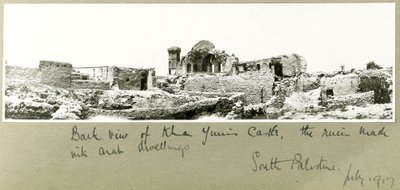 Back View of Khan Yunis Castle, South Palestine, July 1917 by Capt. Arthur Rhodes